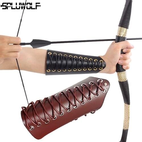 Adjustable High Quality PU Arm Guard For Archery Hunting Shooting Restraint Protector Armguards