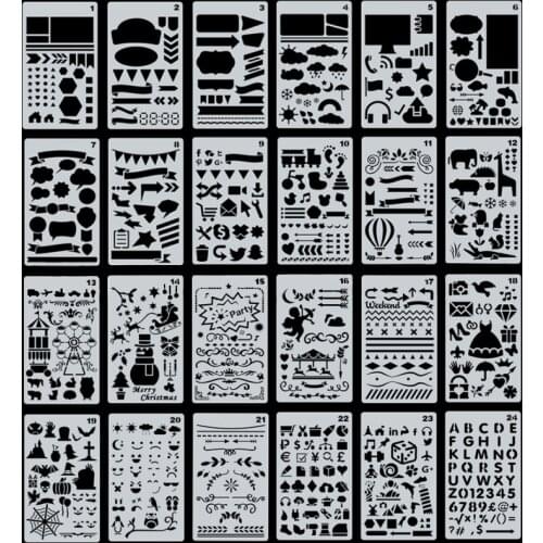 Handbook Handbook Formwork Set Hollow Lace Tool Stationery Multifunctional Straightruled Tablet Primary School Students Draw Diy