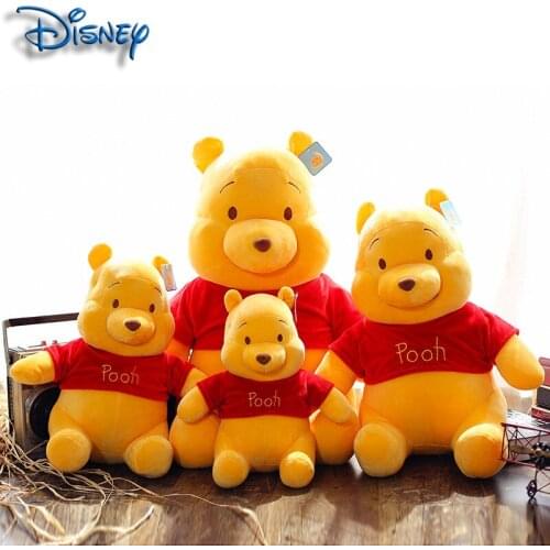 Disney cartoon super soft fabric sitting Pooh bear plush toy children’s doll girlfriend creative gift children’s day gift