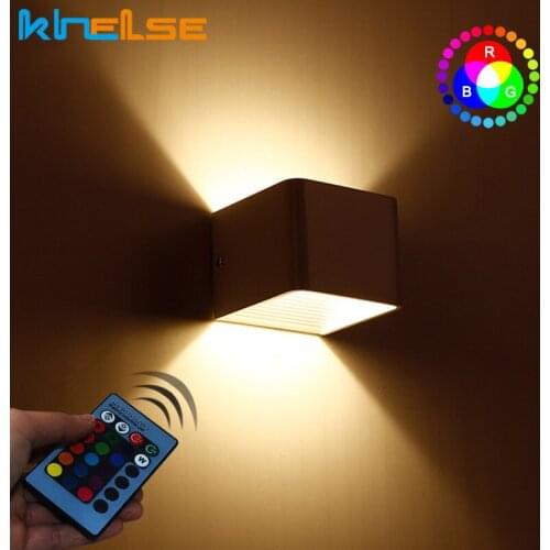 Indoor LED RGB Colorful Lighting Remote Control Wall Lamp For Home Hotel Party Bar Lobby KTV Home Decorative Atmosphere