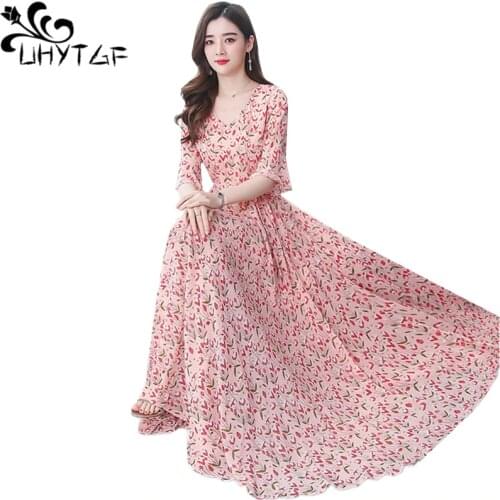 UHYTGF Floral Summer Dresses