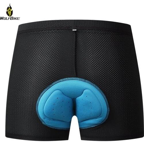 WOSAWE Sponge Gel Pad Cycling Shorts Soft Mountain Bike Mmen Women Breathable Quick-drying Bicycle Underwear Bottom Shorts