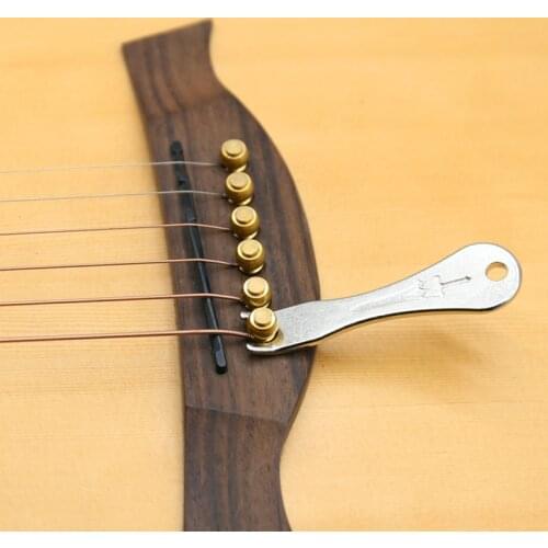1Pcs Alloy Guitar String Peg Pulling Puller Bridge Pin Remover Tool For Acoustic Guitar Parts Accessories