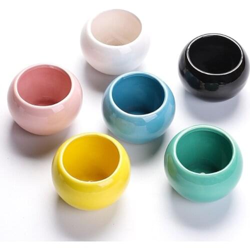 1PC Mini More meat Flower Pot For Succulents Fleshy Plants Flowerpot Ceramic Small Home/Garden/Office Decoration pots flowers
