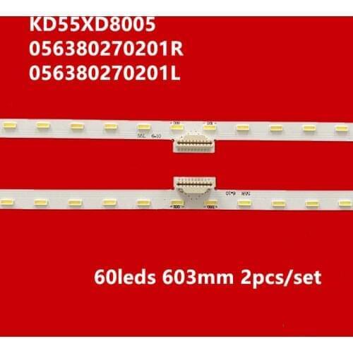 New 2PCS/kit led backlight strip for so ny 55inch tv 056380270201R 056380270201L 55L 55R KD55XD8005