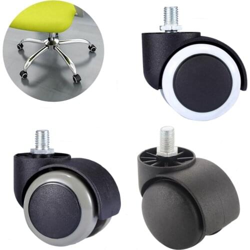 5Pieces 2Pcs Office Chair Wheel Caster 2 Inch Swivel Castor 360 Degree Roller Furniture Feet Replaced Wheels Rubber Protective