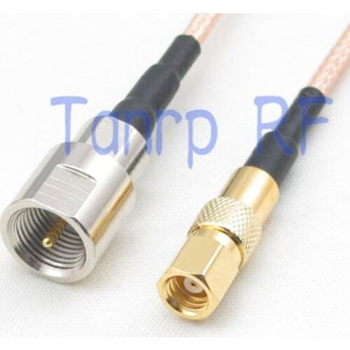 6in SMC male plug to FME male plug RF adapter connector 15CM Pigtail coaxial jumper extension cord cable RG316