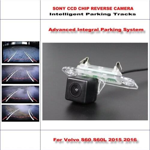 Car Intelligentized Reverse Parking Camera For Volvo S60/S60L 2015 2016 Rear View Back HD Dynamic Guidance Tracks CAM