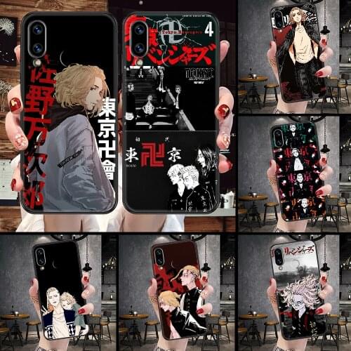 Tokyo Revengers Anime Phone Case For Huawei Honor 6A 7A 7C 8A 8X 8 9 9X 10 10i 20 Lite Pro black tpu bumper luxury back silicone