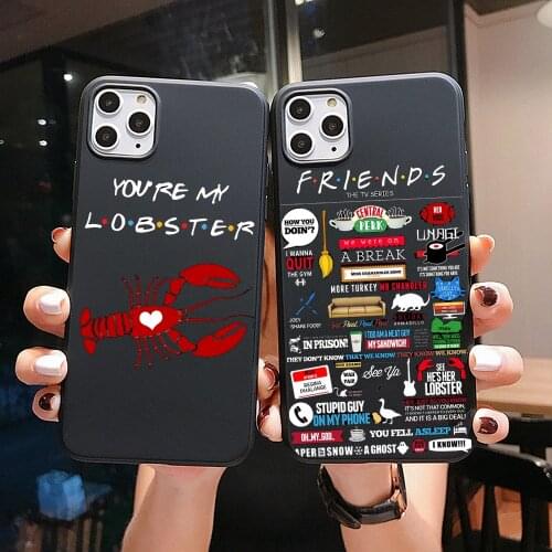 Friends TV Show clip art CENTRAL PERK Quotes Phone Case For Samsung S8 S9 S10 Plus S7 S11 A50 Soft TPU Black Silicone Cover case