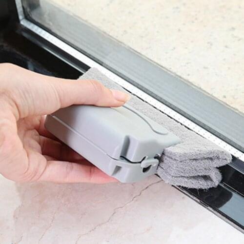 Window Gap Groove Cleaning Cloth Corners Scouring Brush Windows Slot Cleaner Groove Brush Window Washing Brush Kitchen Supplies