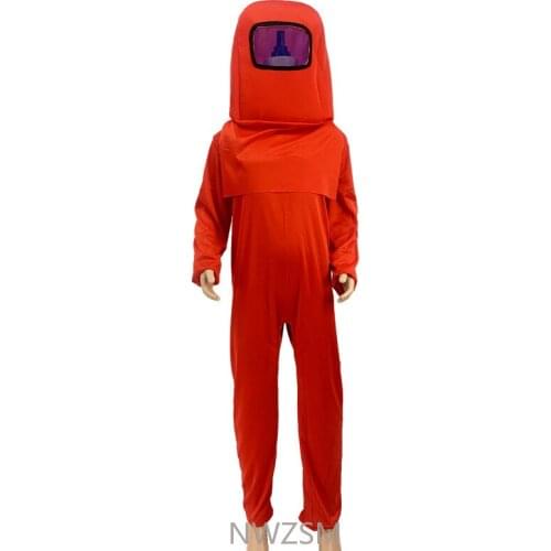 Kids Game Character Spaceman Jumpsuit Boys Girls Halloween Cosplay Costumes Child Party Role Play Dress Up Outfit Suit Headgear