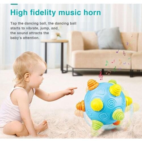 Child Musical Instrument Jumping Joggle Bouncing Ball Baby Outdoor Sport Toy Educational Toys Dancing ball for Children Gifts