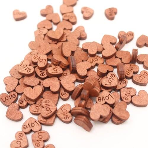 DIY Wood Love Laser Wood Crafts Ornaments For Party DIY Decor Wedding Birthday Valentine Grinding Wooden Parts illets