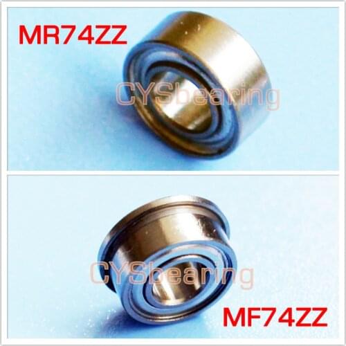 MF74ZZ flange MR74ZZ Miniature Mini 4*7*2.5mm chrome steel deep groove bearing L-740 ZZ 4X7X2.5 mm