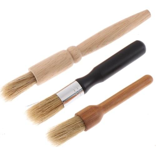 Hot sale 3 Size Coffee Grinder Brush Cleaning Brush Espresso Brush Accessories For Bean Grain Coffee Tool