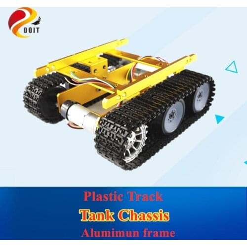 TP100 Crawler Tank Chassis Robot Car Model Contest of a guest Graduation Design for Arduino DIY RC Toy Parts DOIT