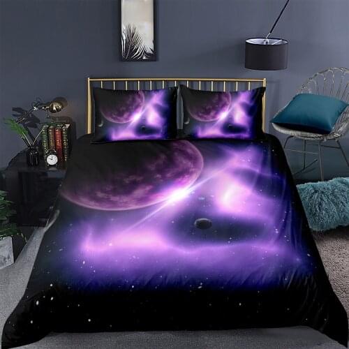 3D Space Star Design Duvet Cover Sets Bedding Sets Comforter Covers Pillow Shams 180*220 200*225 228*228 260*230 Home Texitle