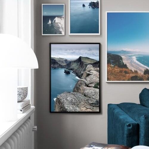 Sea Scenery Nordic Posters And Prints Wall Art Canvas Painting Dusk Landscape Wall Pictures For Living Room Home Cuadros Decor