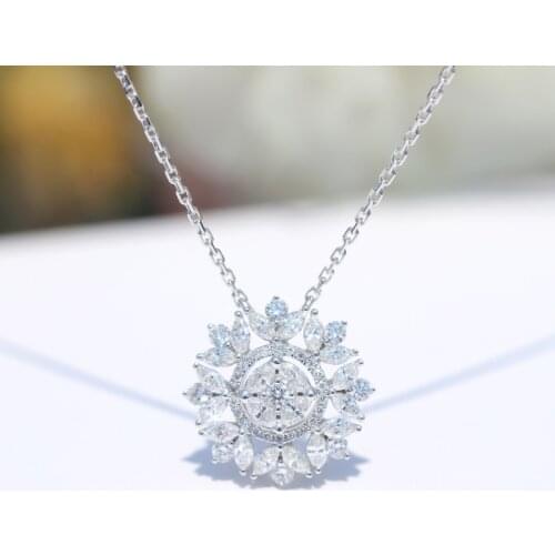 QTT Charming Silver Snowflake Choker Necklace for Women Sexy Girl Pendant Clavicle Necklace Female Jewelry Accessories