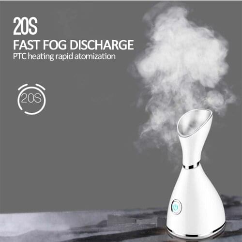 Face Facial Steamer Nano Ionic Warm Mist Humidifier Kit for Home Moisturizing Cleansing Pores Deep Cleanser US