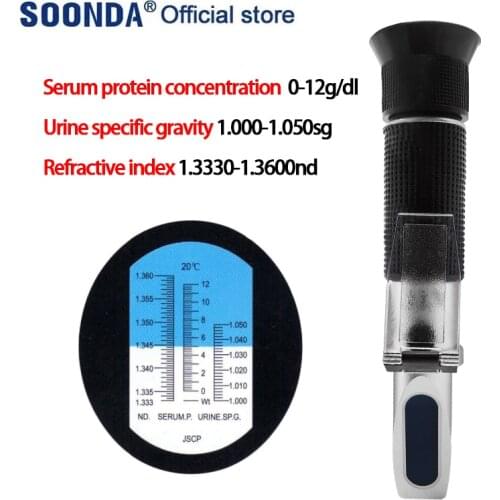 Refractometer Animal urine hydrometer Serum protein concentration meter Urine specific gravity tester Meter Measuring instrument
