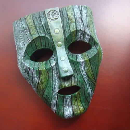 Movie The Mask La máscara Cosplay Props for Loki Loptr Hveðrungr Masquerade Halloween Mask Resin