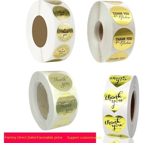 Roll gold wedding decoration sticker label adhesive