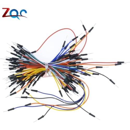 65pcs Breadboard Jumper Cables For Arduino Jump Code Wire Kit Set Breadboard Wires Connector Wholesales