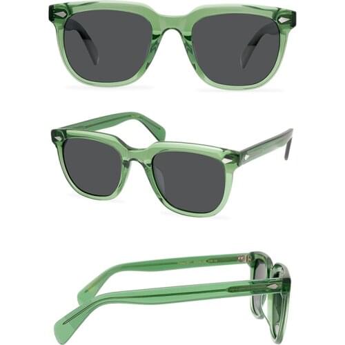 Belight Optical New Arrival Handmade Quality Cool Vintage Retro Women Men UV400 Protection with Case Oculos Sunglasses 9571