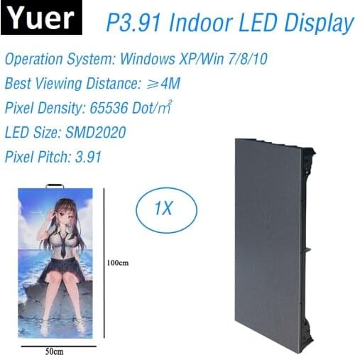 P3.91 Indoor LED Display 1000X500MM LED Display Cabinet P3.91 Indoor Advertisting Stage LED Display Screen Cabinet For TV Stage