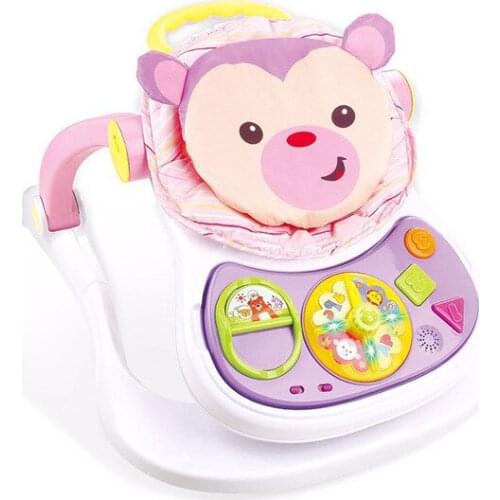 0-2 years old baby infant joyful four-in-one smart walker, Chinese and English IC packaging, one drop shipping