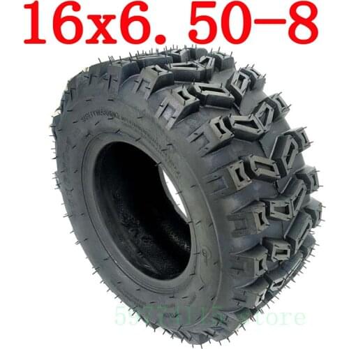 High Quality 16 Inch Tire Vacuum Tire Tubeless 16x6.50-8 Inch For Snow Sweeper Wheeled Trailer Atv Beach Car Motorcycle