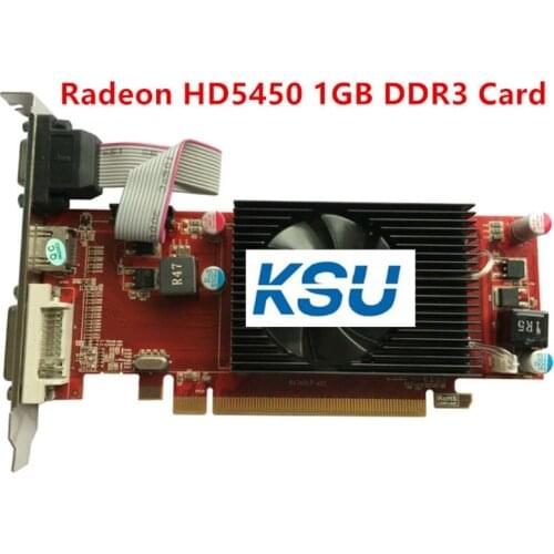 High Quality Graphic video card for AMD Radeon HD5450 1GB DDR3 PCI-E 16X video card