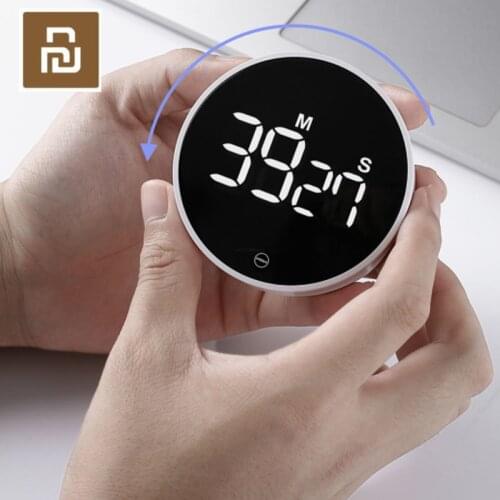 Xiaomi Mijia MIIIW Timer Rotation Timing Adjustable Sound Brightness Magnetic On the Back LED Digital Display Stylish and Simple