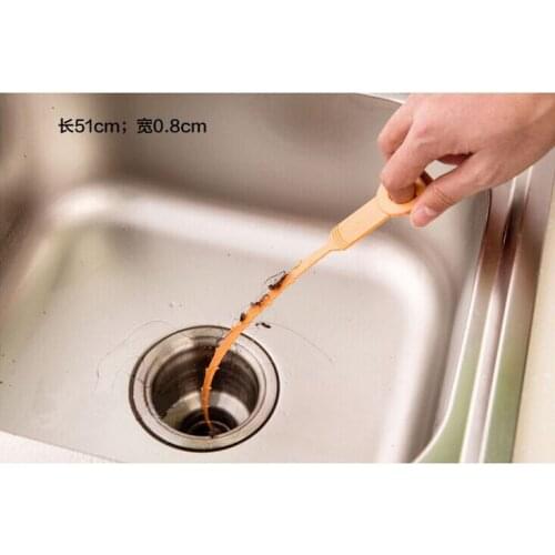 1PC Home Cleaning Brushes Tools Accessories Drain Sink Cleaner Bathroom Unclog Sink Tub Snake Brush Hair Removal Cleaner Tool