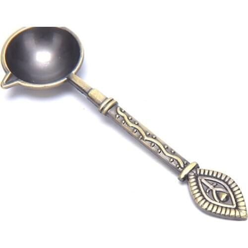 Anti-Hot Sealing Wax Spoon vintage metal handle Wax Spoon DIY Ancient Seal Retro