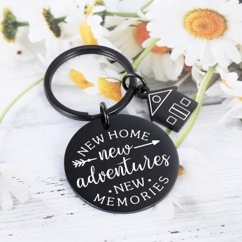 2021 Housewarming Gifts New Home New Adventure Couples Keychain New Home Gift Ideas Husband Wife Christmas Gifts