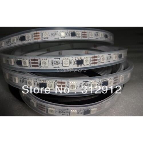 5m DC12V 60leds/m 20pcs ws2811 ic/meter(20pixels) led digital strip;IP68;waterproof in silicon tube