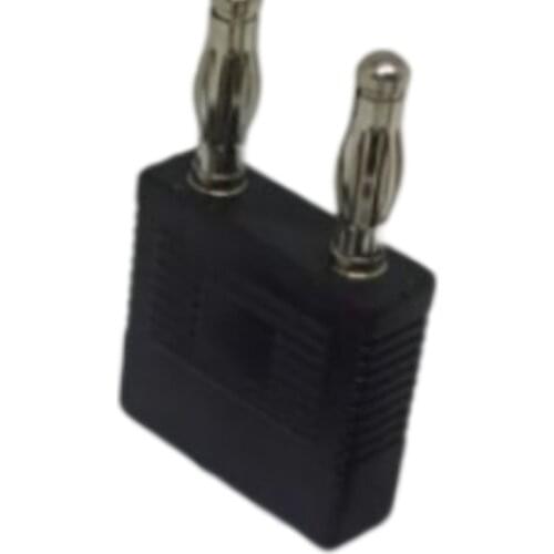 8PCS Pure Copper Spacing 14mm Short Circuit Double Adapter Double Row One Female Divides Two Males 4MM Banana Plug For Testing