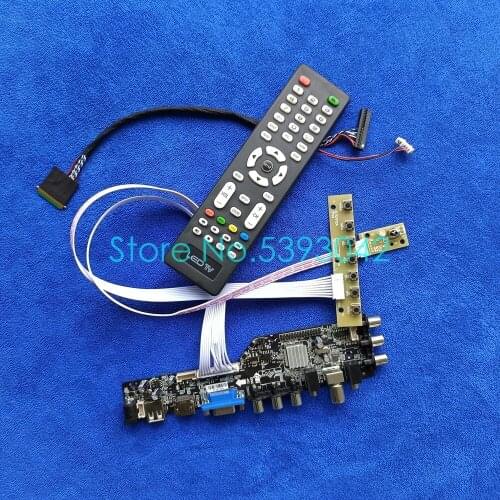 For LP156WH2 (TL)(R1)/(TL)(R2)/(TL)(RA)/(TL)(RB) 1366*768 panel digital USB+AV LVDS 40-Pin DVB-T 3663 controller board kit