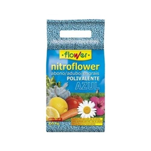 NITROFLOWER. Granulated fertilizer NPK 12-10-18. Blue 2.5kgs