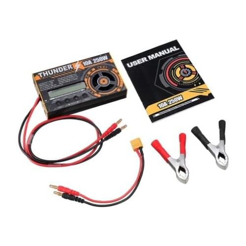 HOTA Thunder 250W/20W 10A DC LiPo NiCd PB Balance Charger Discharger For 1-6s/17s Battery For RC Models Spare Parts