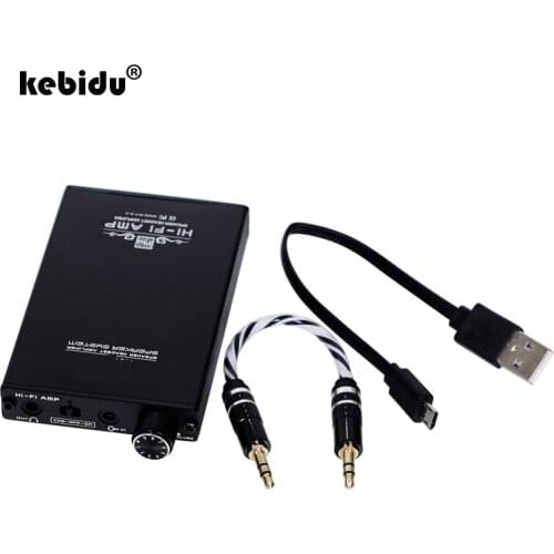 Kebidu High Quality New Mini HIFI Headphone Amplifier 120mW Output Power Headset Audio AMP USB Interface A935 Hot Sale Metal