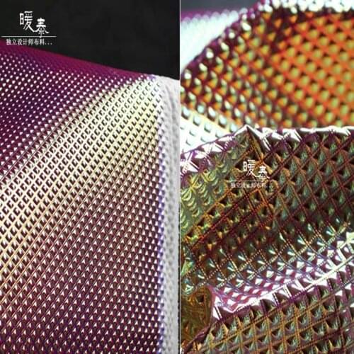 Synthetic Leather Fabric Square Gold Rivet Waterproof DIY Patches Bags Bows Crafts Decor Stage Clothes COSplay Designer Fabric
