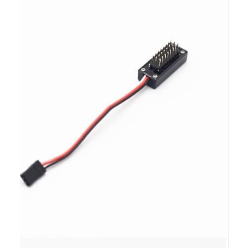 Model 1 / 8 lamp parallel line receiver changing lamp to wire DIY toy car 8-in-1 accelerator and joint calibrator