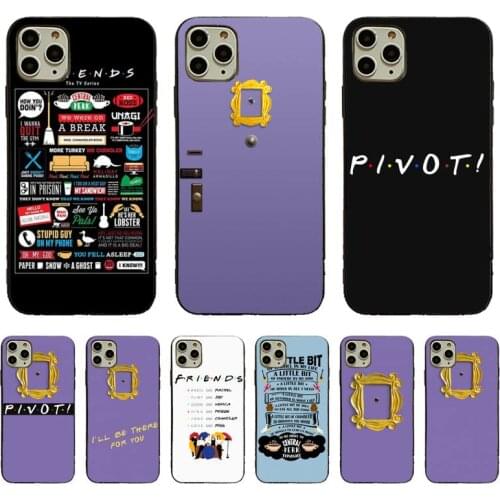 YNDFCNB Friends Peephole Frame Phone Case Soft Case For iPhone 11pro 12pro MAX 8 7 6 6S Plus X XS MAX 5 5S SE XR Fundas Capa