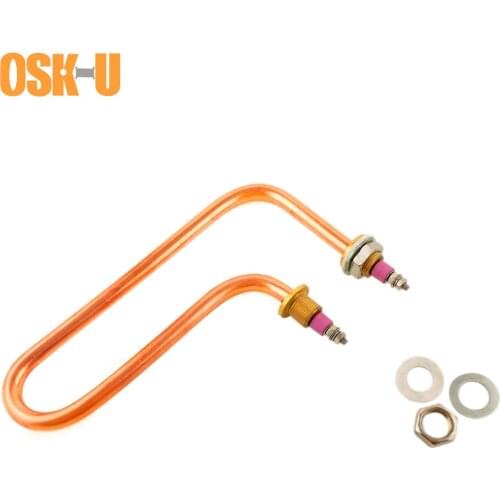 220V Heater Element M18 Thread Tubular Heating Element Copper Heating Tube for Buffet Car 1.5KW/2KW