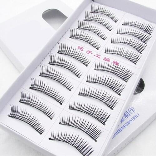 10 pairs Various styles nude makeup Natural slim models mechanism False Eyelashes fake eyelashes fitted upscale