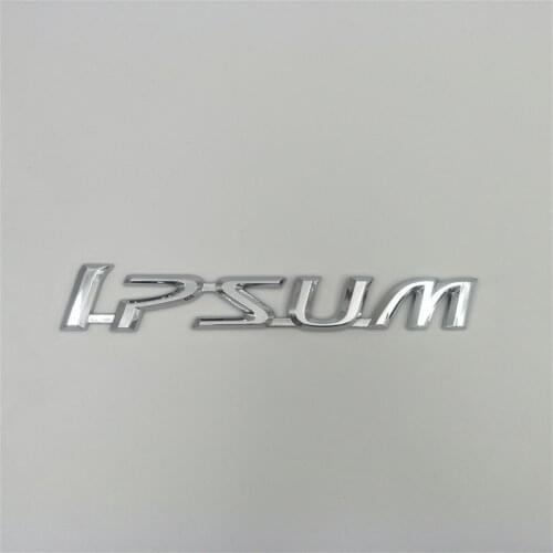 For Toyota Ipsum Chrome Emblem Badge Logo Rear Boot Trunk Letters Sticker